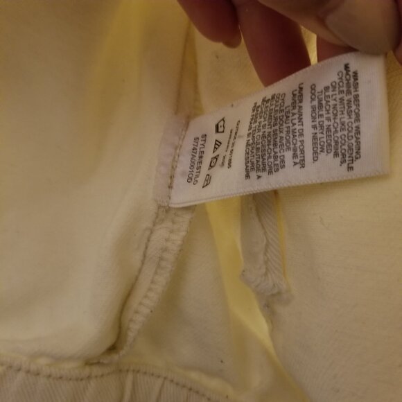 White 100% Cotton Jacket Cropped Baggy Fit Zip Sweater Medium Ten Sixty Sherman - Picture 6 of 11